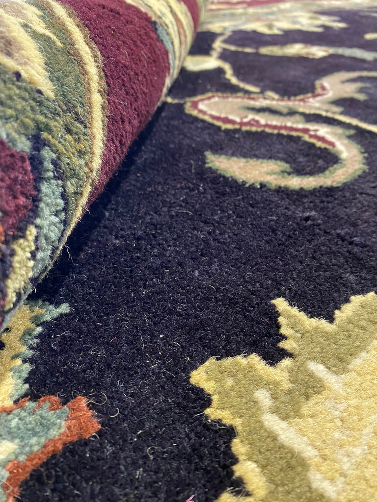 15 x 23.7 Large Black Agra Rug #PIX-10349