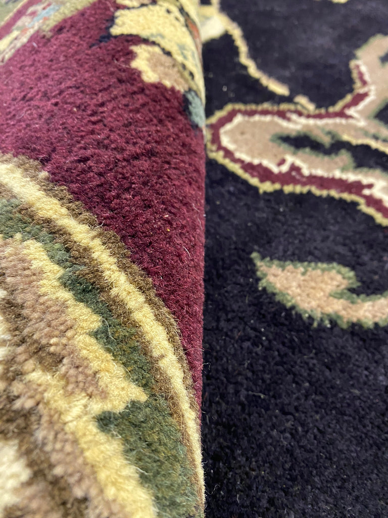 15 x 23.7 Large Black Agra Rug #PIX-10349