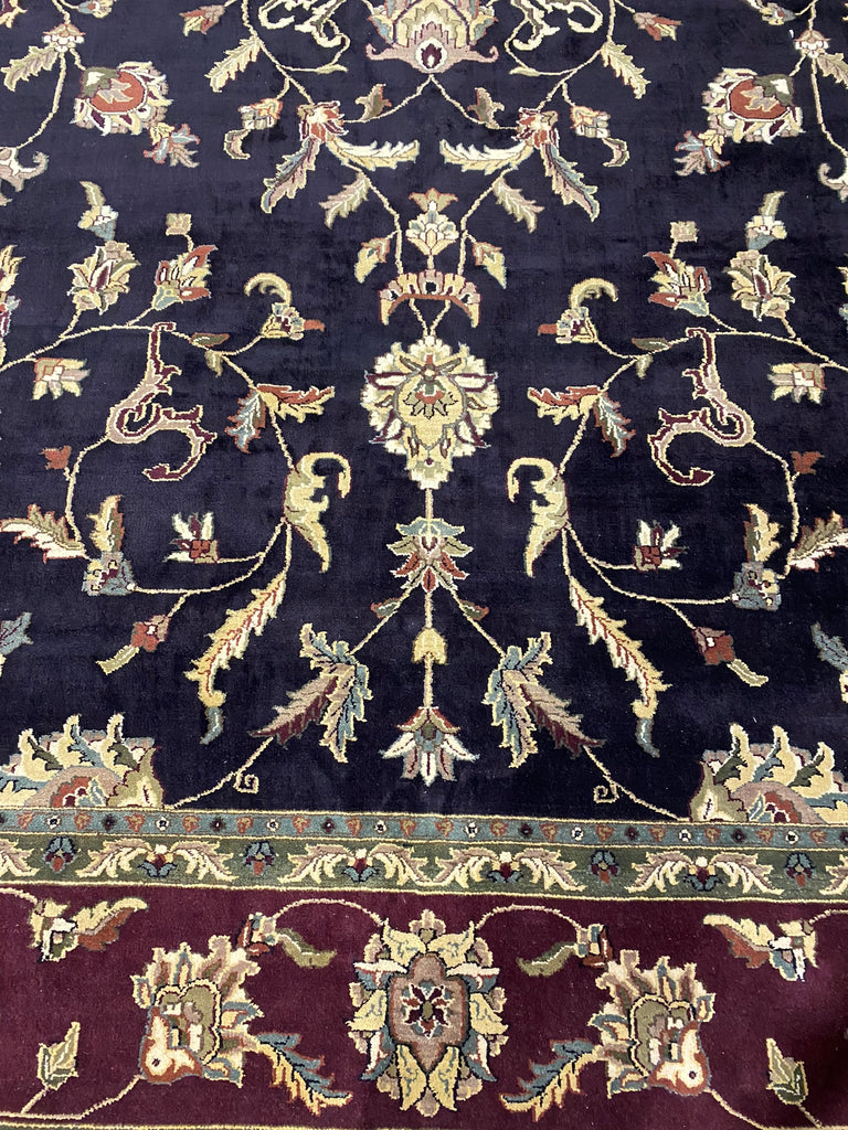 15 x 23.7 Large Black Agra Rug #PIX-10349