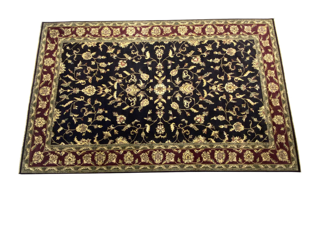 15 x 23.7 Large Black Agra Rug #PIX-10349