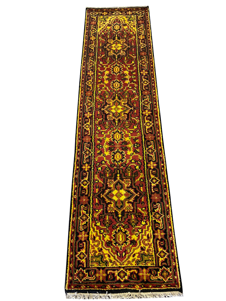 2.6 x 9.10 Runner Handmade Wool Area Rug #B-70420