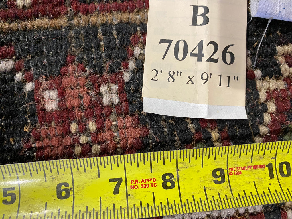 2.8 x 10.0 Handmade India Heriz Runner #B-70426