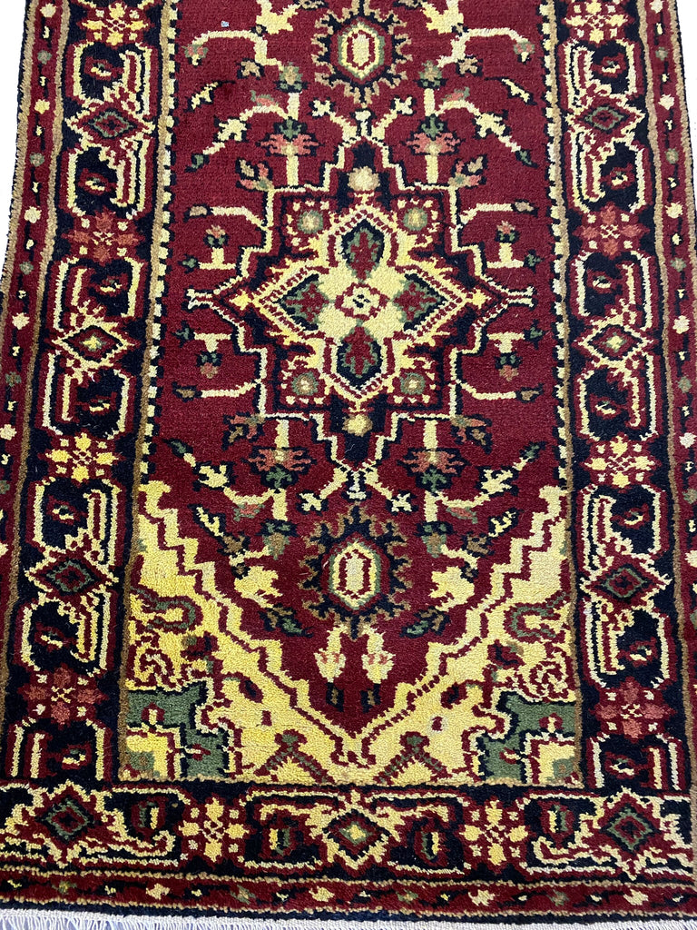 2.8 x 10.0 Handmade India Heriz Runner #B-70426