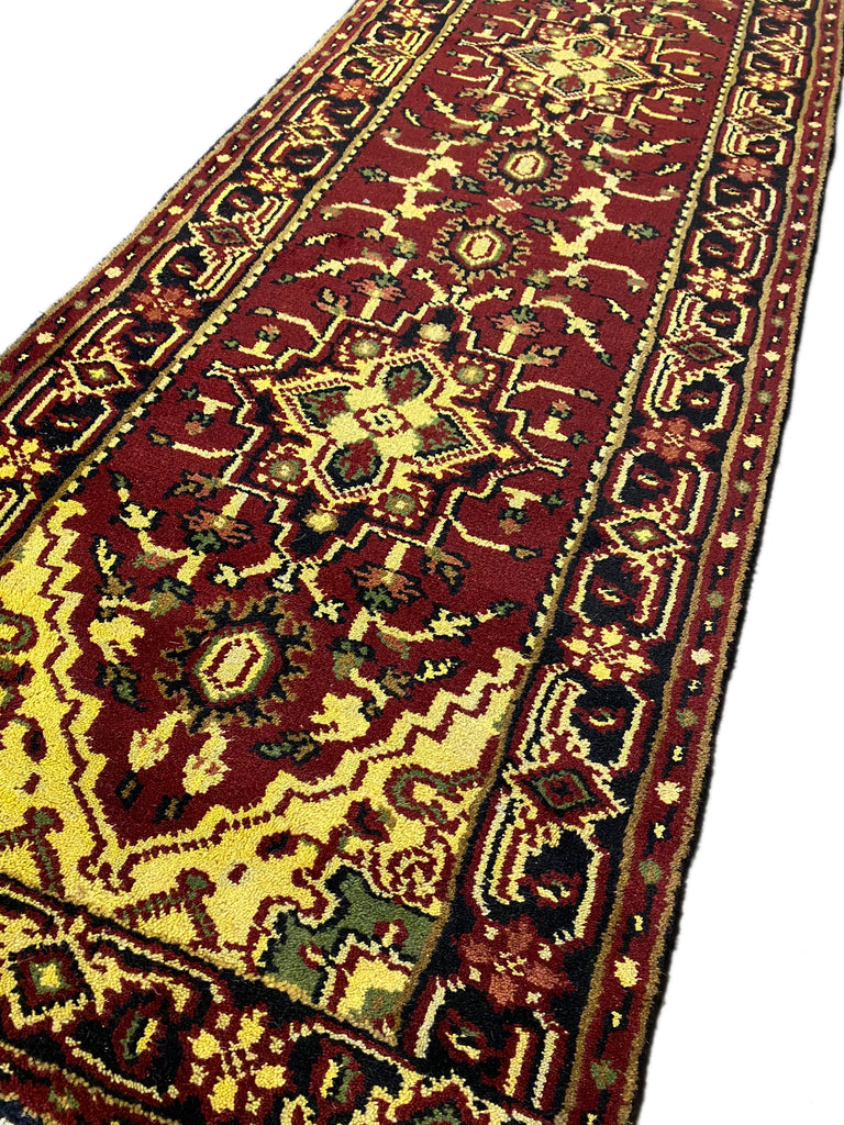 2.8 x 10.0 Handmade India Heriz Runner #B-70426