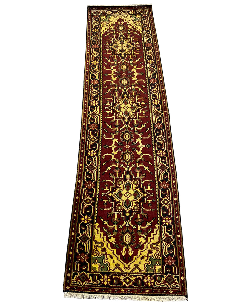 2.8 x 10.0 Handmade India Heriz Runner #B-70426