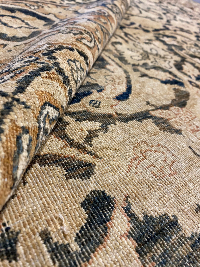 7.4 x 10 Authentic Antique Persian Tabriz Rug UNIQUE #F-6482