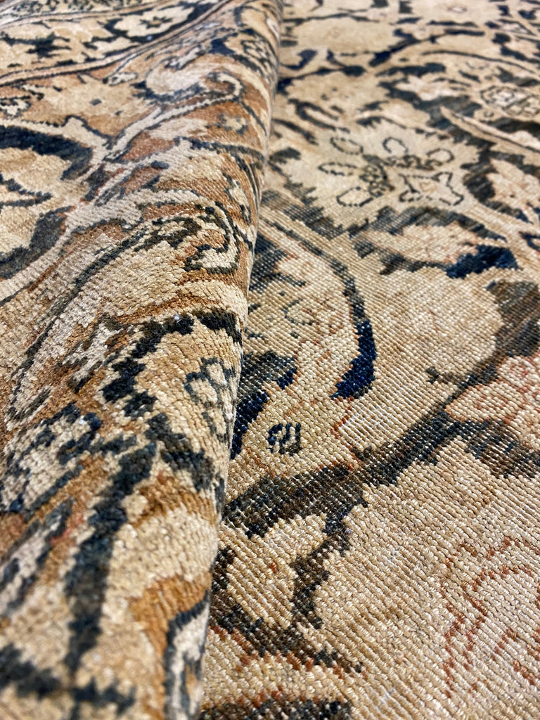 7.4 x 10 Authentic Antique Persian Tabriz Rug UNIQUE #F-6482