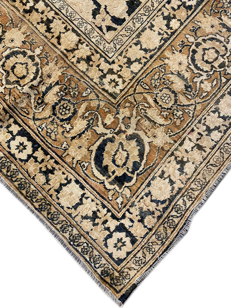 7.4 x 10 Authentic Antique Persian Tabriz Rug UNIQUE #F-6482