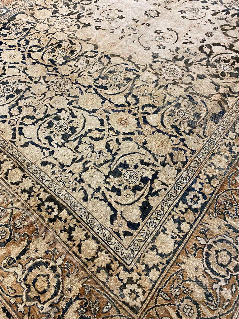 7.4 x 10 Authentic Antique Persian Tabriz Rug UNIQUE #F-6482