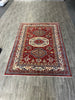 Load image into Gallery viewer, Image of a Modern Bedroom with Red Rug: &quot;Modern bedroom design with a 6x9 red Super Kazak rug under the bed, adding warmth and style to the minimalist decor.&quot;