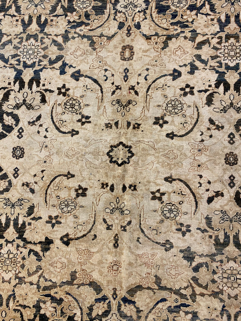 7.4 x 10 Authentic Antique Persian Tabriz Rug UNIQUE #F-6482