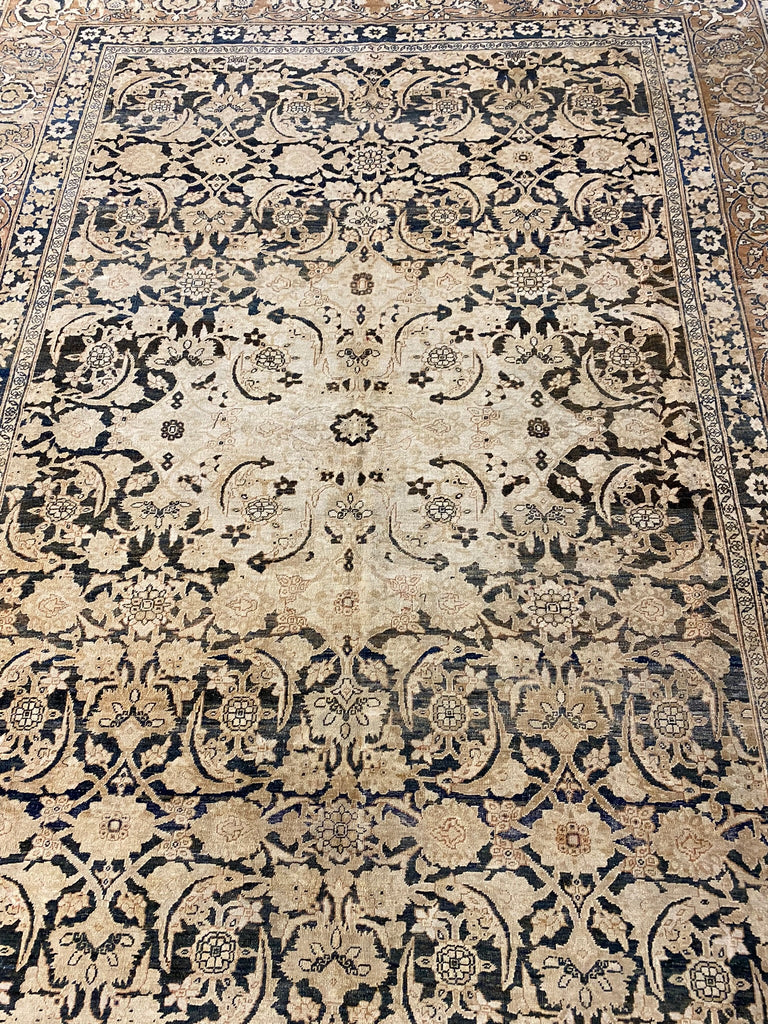 7.4 x 10 Authentic Antique Persian Tabriz Rug UNIQUE #F-6482