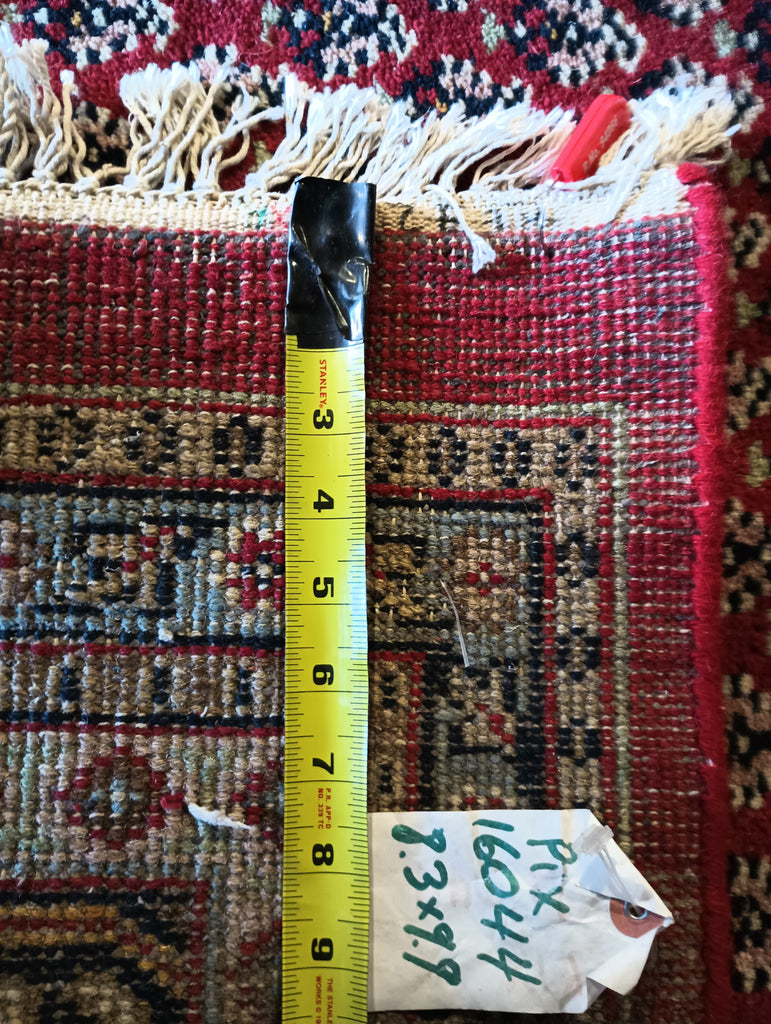 8.3 x 9.9 Handmade India Saraband Mir Herati Rug #PIX-16044