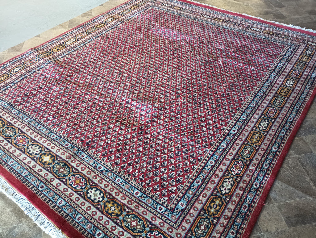 8.3 x 9.9 Handmade India Saraband Mir Herati Rug #PIX-16044