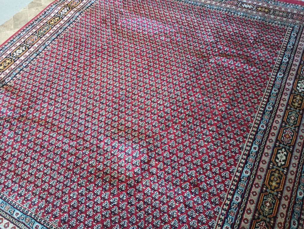 8.3 x 9.9 Handmade India Saraband Mir Herati Rug #PIX-16044