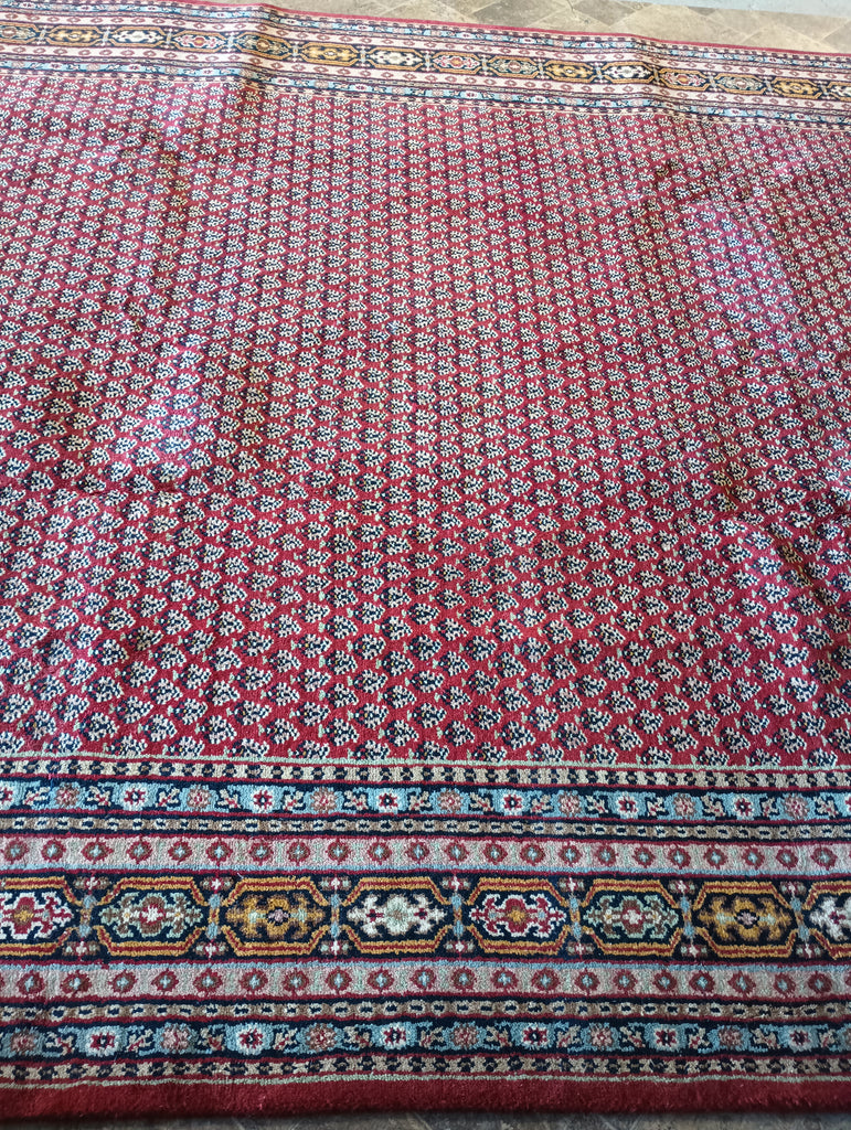 8.3 x 9.9 Handmade India Saraband Mir Herati Rug #PIX-16044