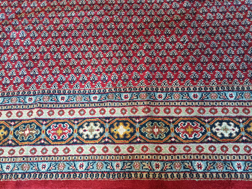 8.3 x 9.9 Handmade India Saraband Mir Herati Rug #PIX-16044