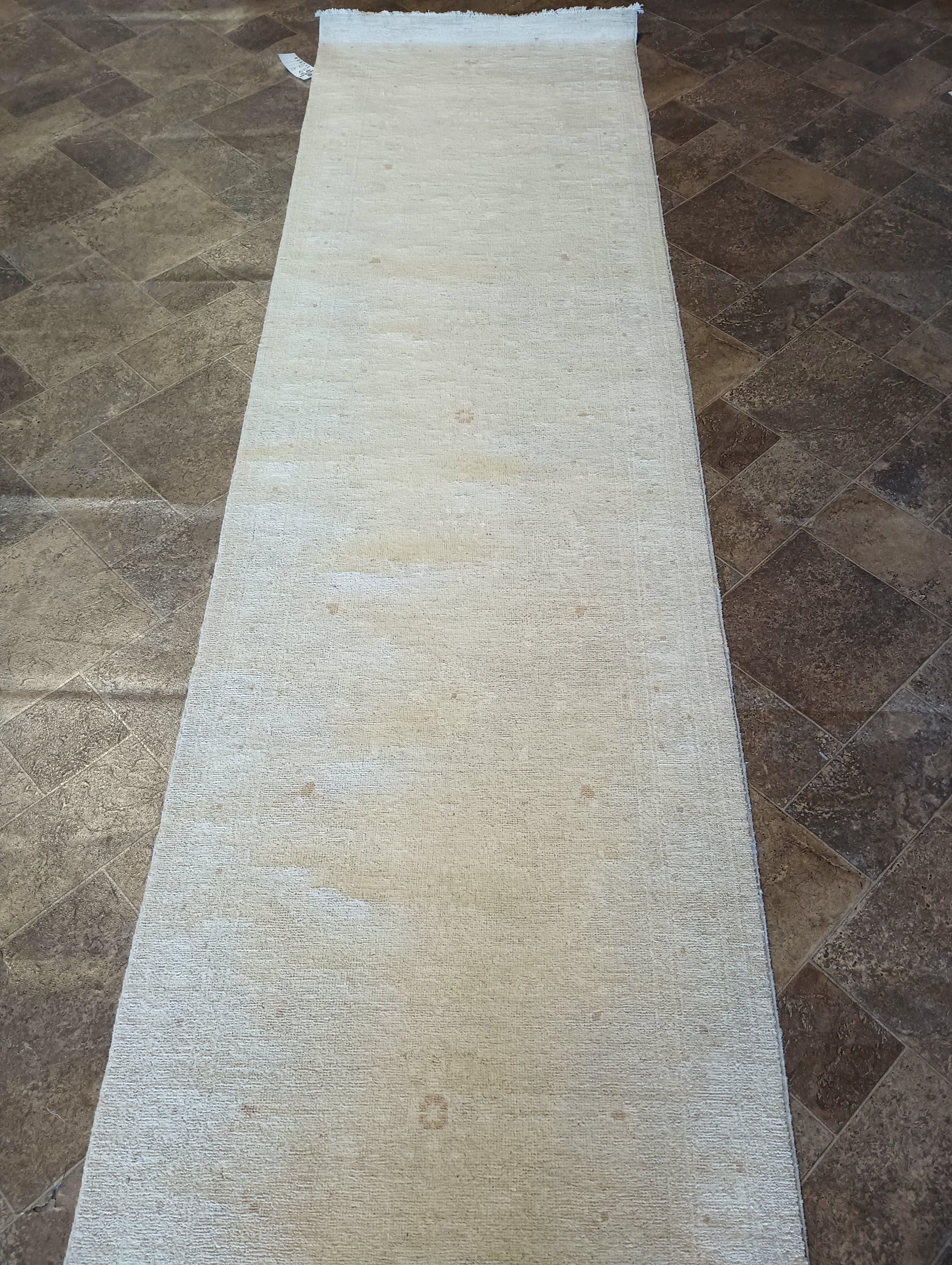 Pastel Wool Runner Rug 20' Feet Long Contemporary Transitional Runner Hand-Knotted Wool Pale ...