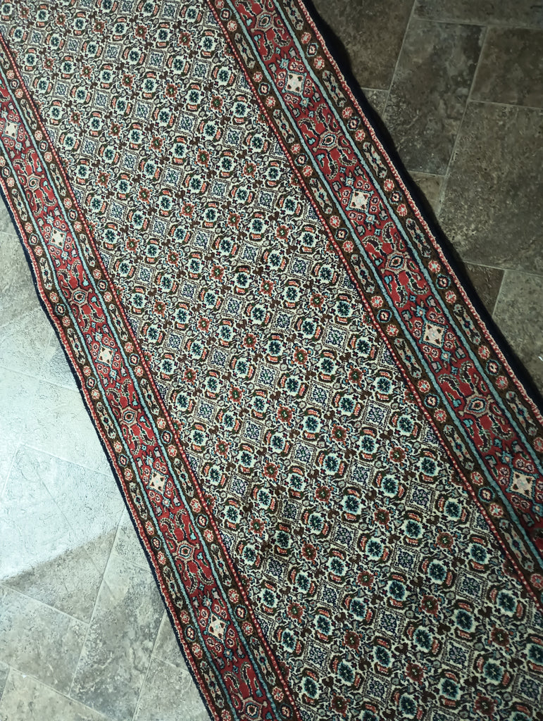 2.6 x 9.6 Tabriz Mahi Mood Herati Rug #PIX-14948