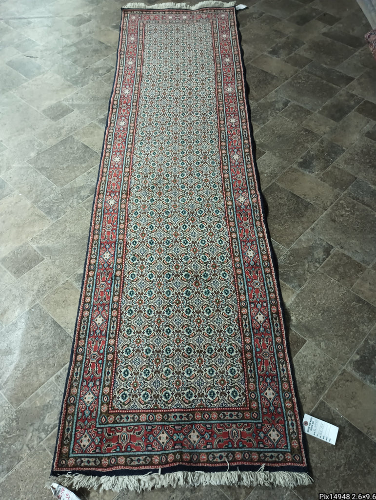 2.6 x 9.6 Tabriz Mahi Mood Herati Rug #PIX-14948