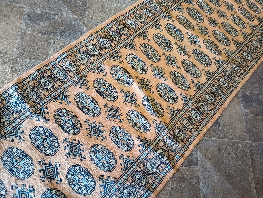 2.6 x 8.1 Rug Wool Hand-Knotted Gold Carpet #F-5858