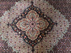 Load image into Gallery viewer, 8.2 x 9.9 MAHI TABRIZ QUALITY RUG Wool and Silk Burgundy #F-5882