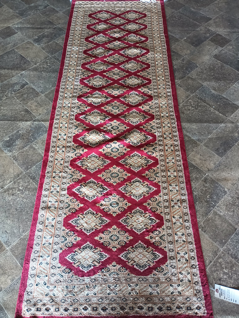 2.8 x 8.2 Bokara Runner Silky Soft Wool #F-5885