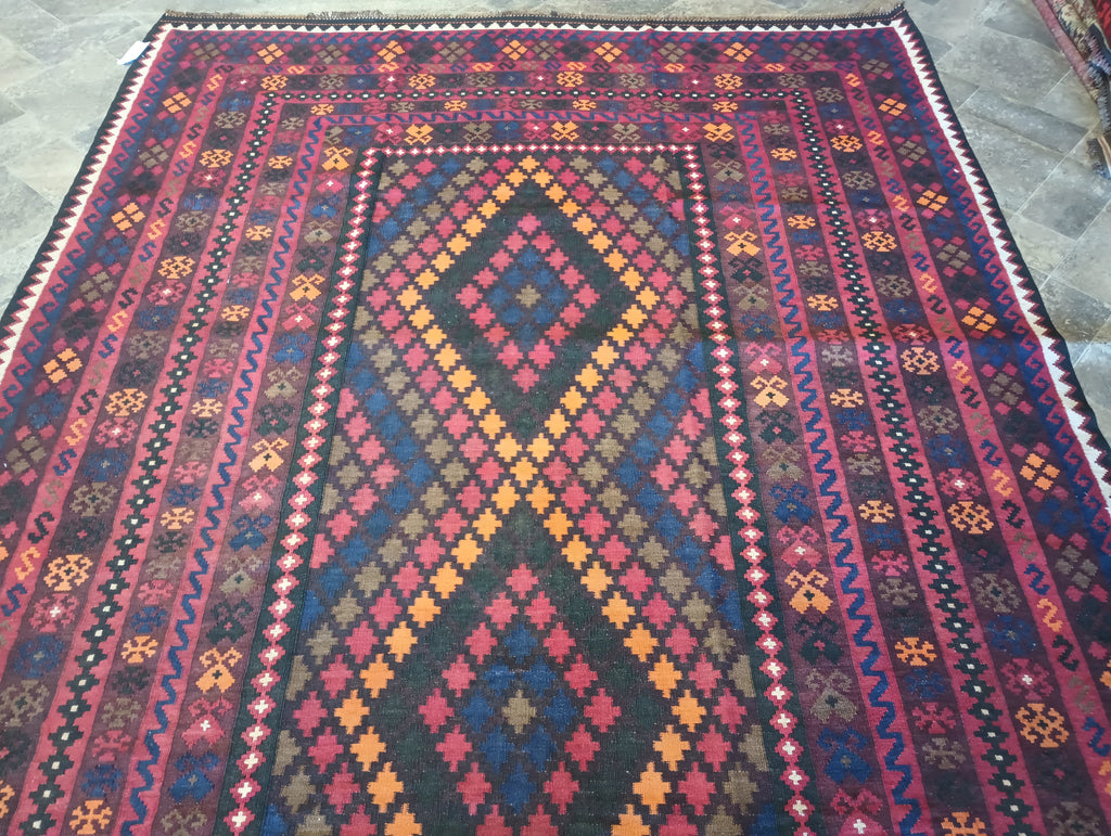 6.10 x 10.1 Tribal Kilim Handmade Afghanistan #F-5905