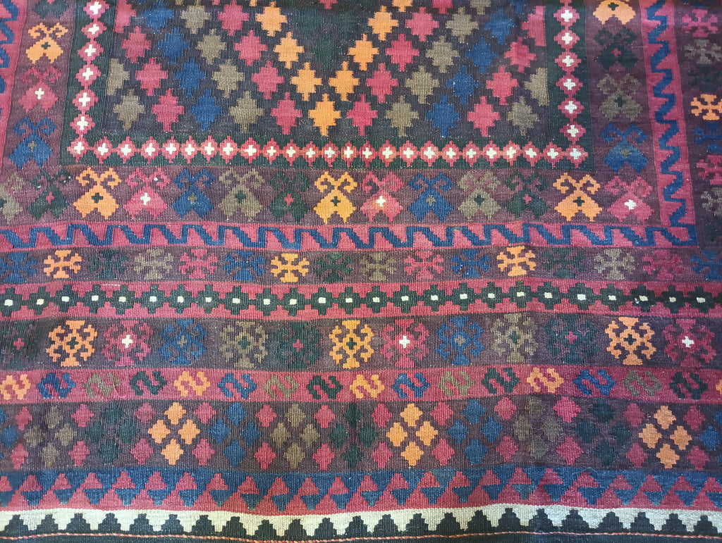 6.10 x 10.1 Tribal Kilim Handmade Afghanistan #F-5905