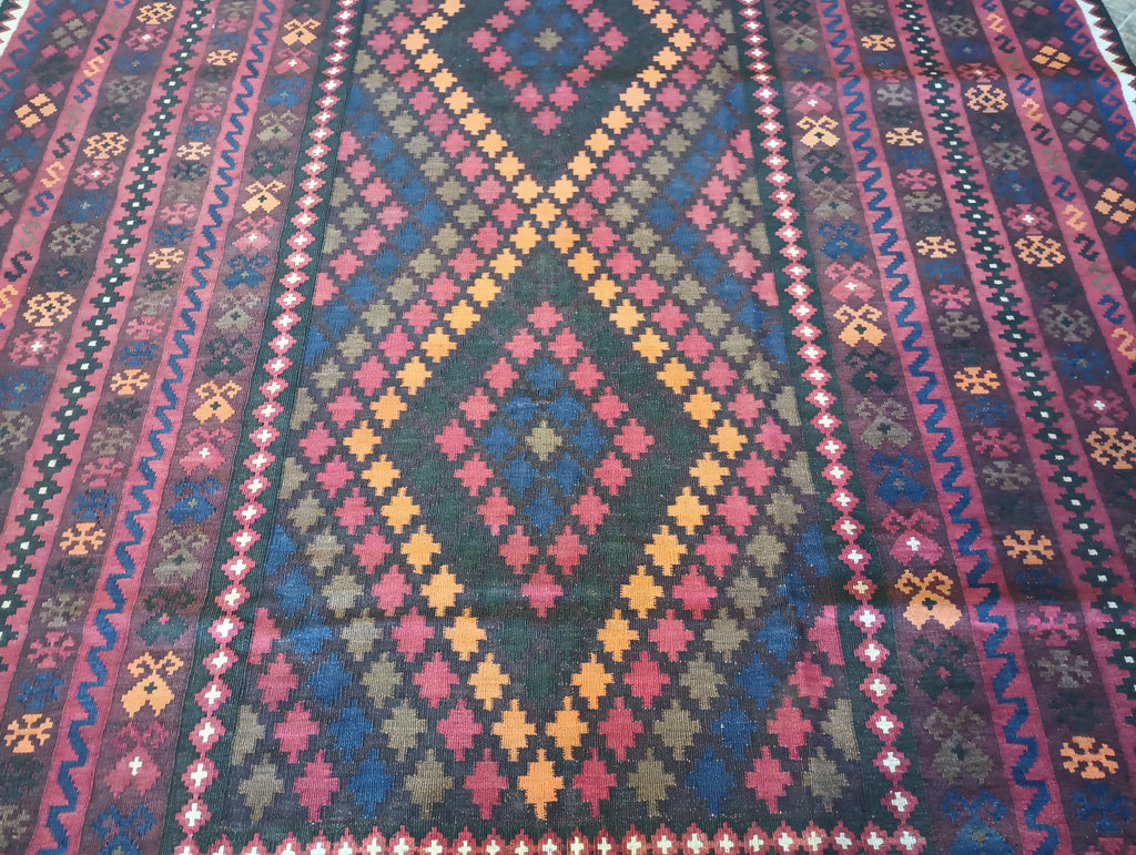 6.10 x 10.1 Tribal Kilim Handmade Afghanistan #F-5905