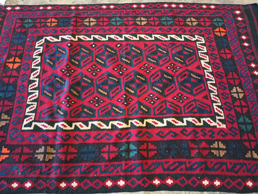 4' x 7' TURKMAN KILIM-RUG-WOOL-HANDMADE.jpg