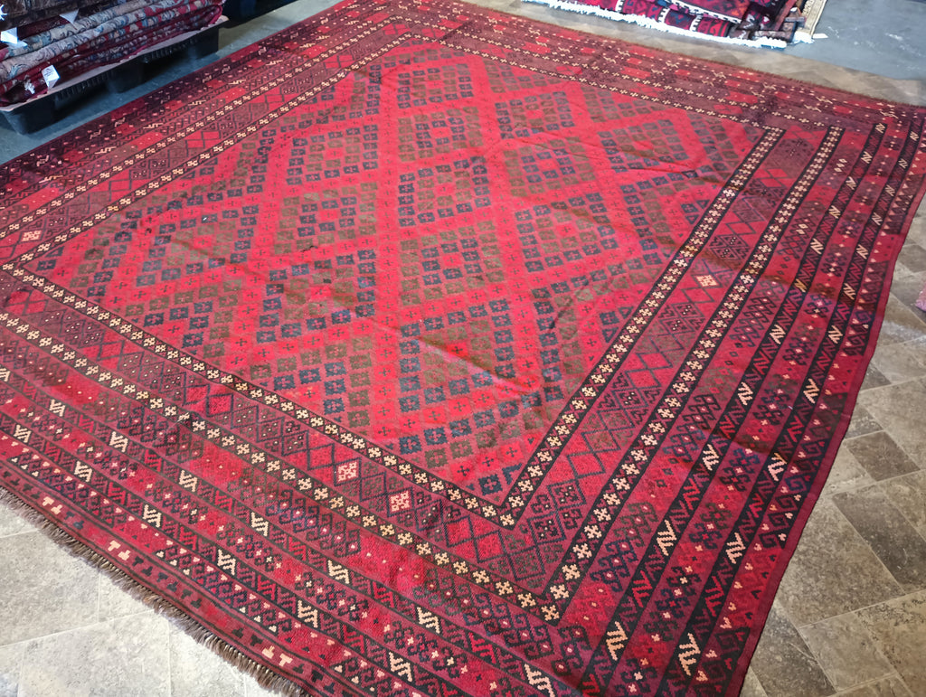 10' x 11'  SQUARISH Size KILIM Afghan RUG #F-5929