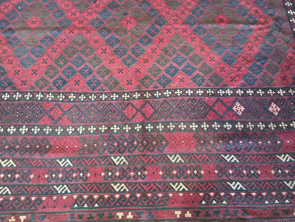 10' x 11'  SQUARISH Size KILIM Afghan RUG #F-5929