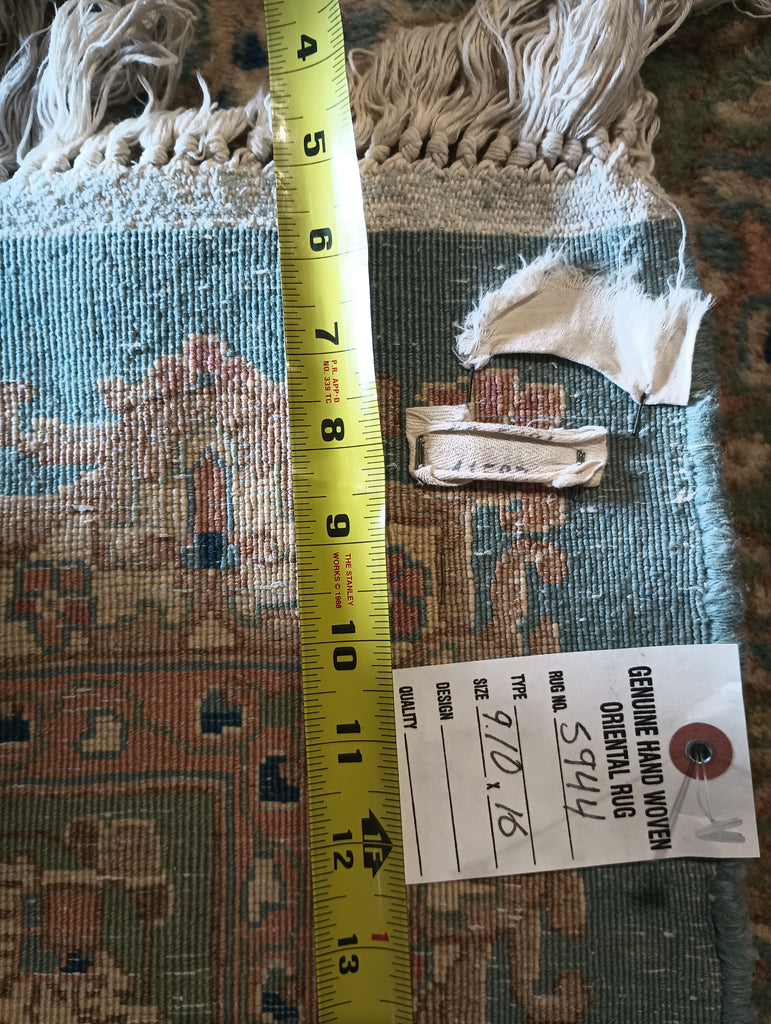 9.10 x 16 Persian Kerman Rug Light BLUE #F-5944