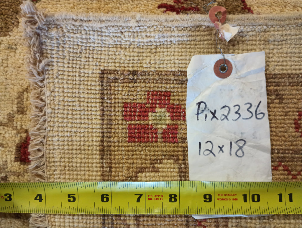 12 x 18 LIGHT Ivory Beige Chobi Peshawar Rug #PIX-2336