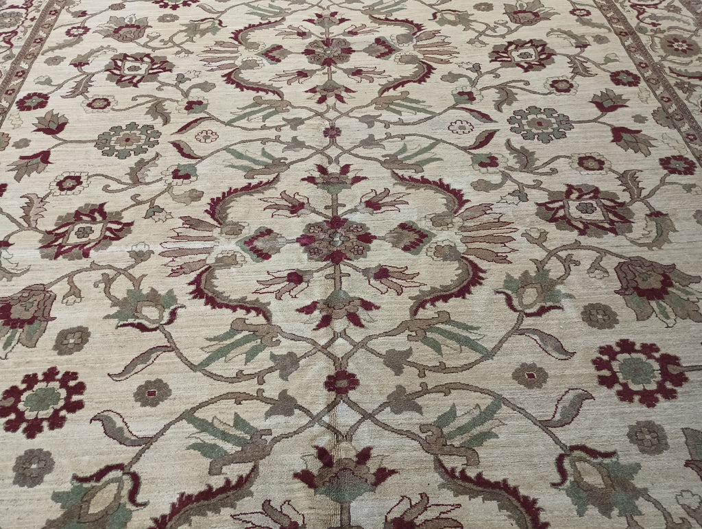 12 x 18 LIGHT Ivory Beige Chobi Peshawar Rug #PIX-2336