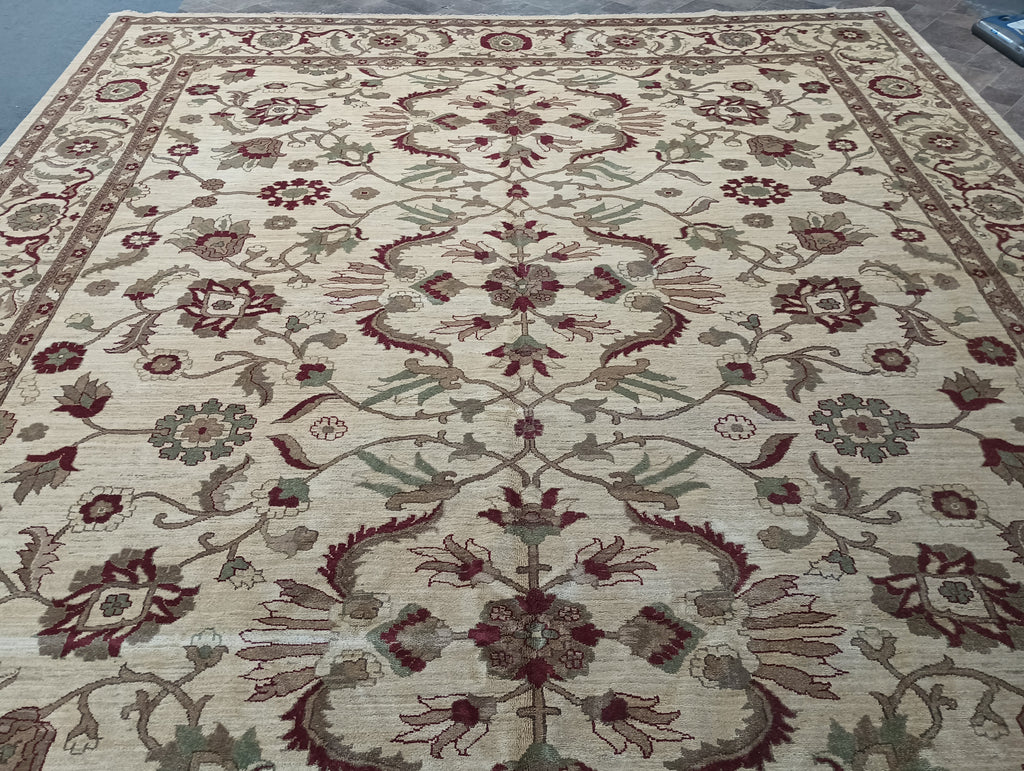12 x 18 LIGHT Ivory Beige Chobi Peshawar Rug #PIX-2336