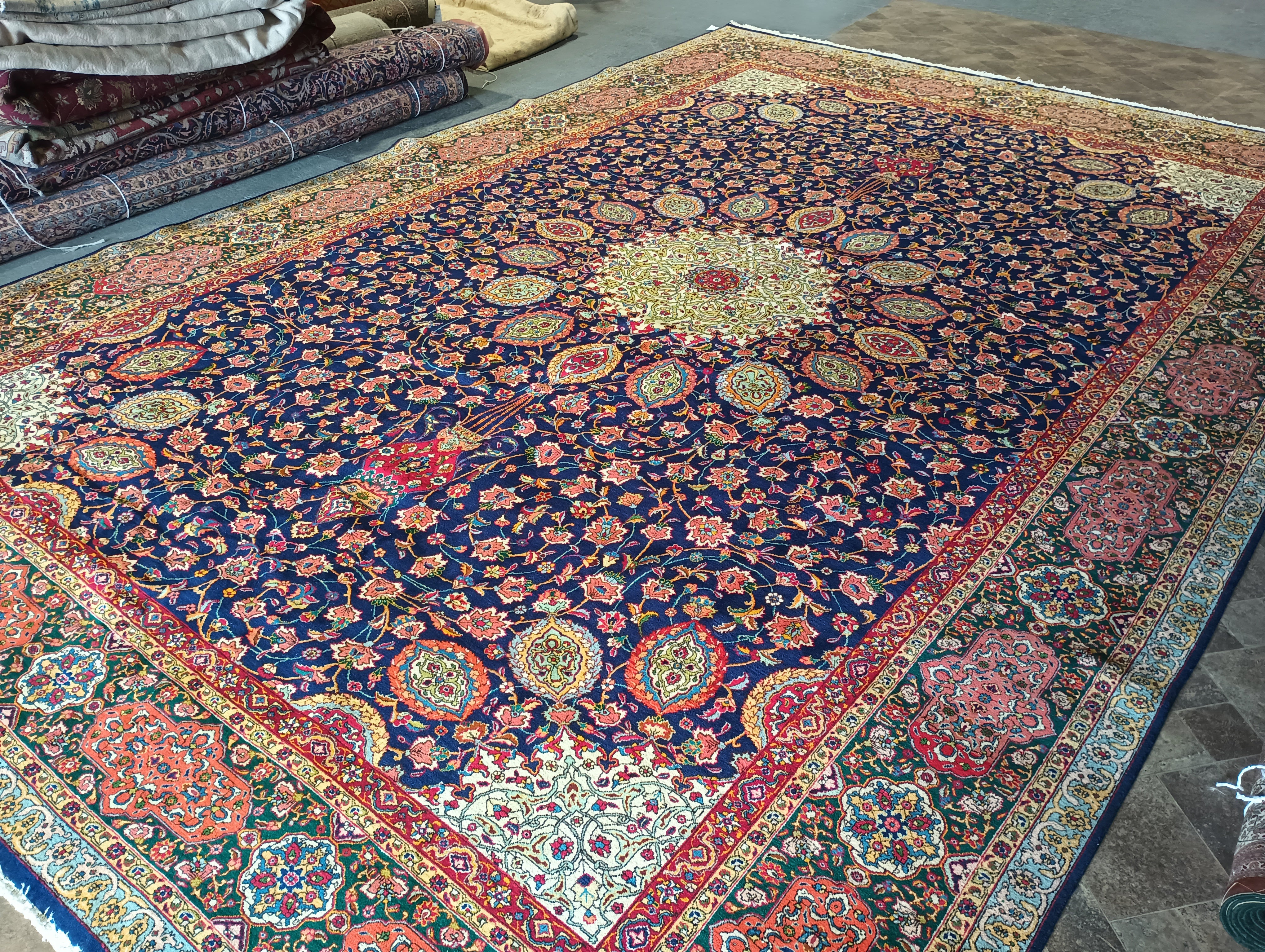 13' x 20' Persian Tabriz Sheik Safi #F-5953