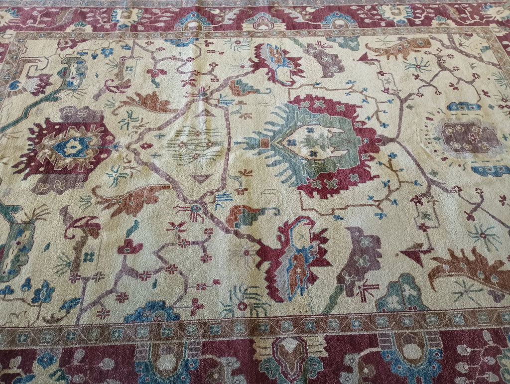 9.4 x 13.5 NEW OUSHAK RUG HANDMADE #F-5957