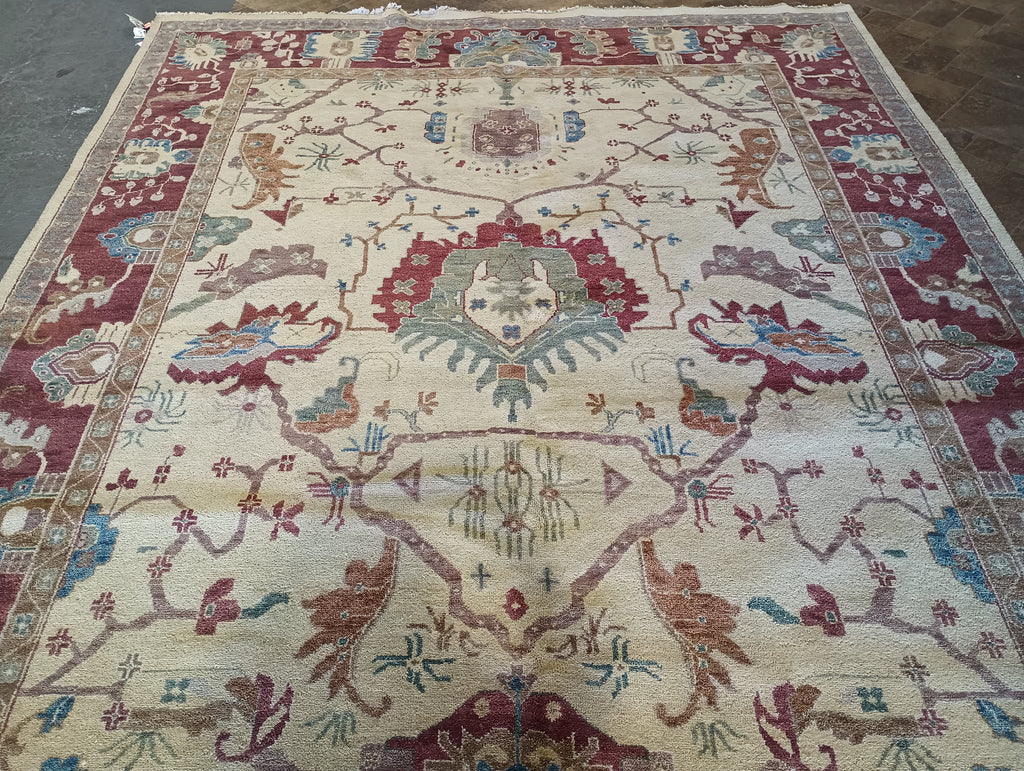 9.4 x 13.5 NEW OUSHAK RUG HANDMADE #F-5957
