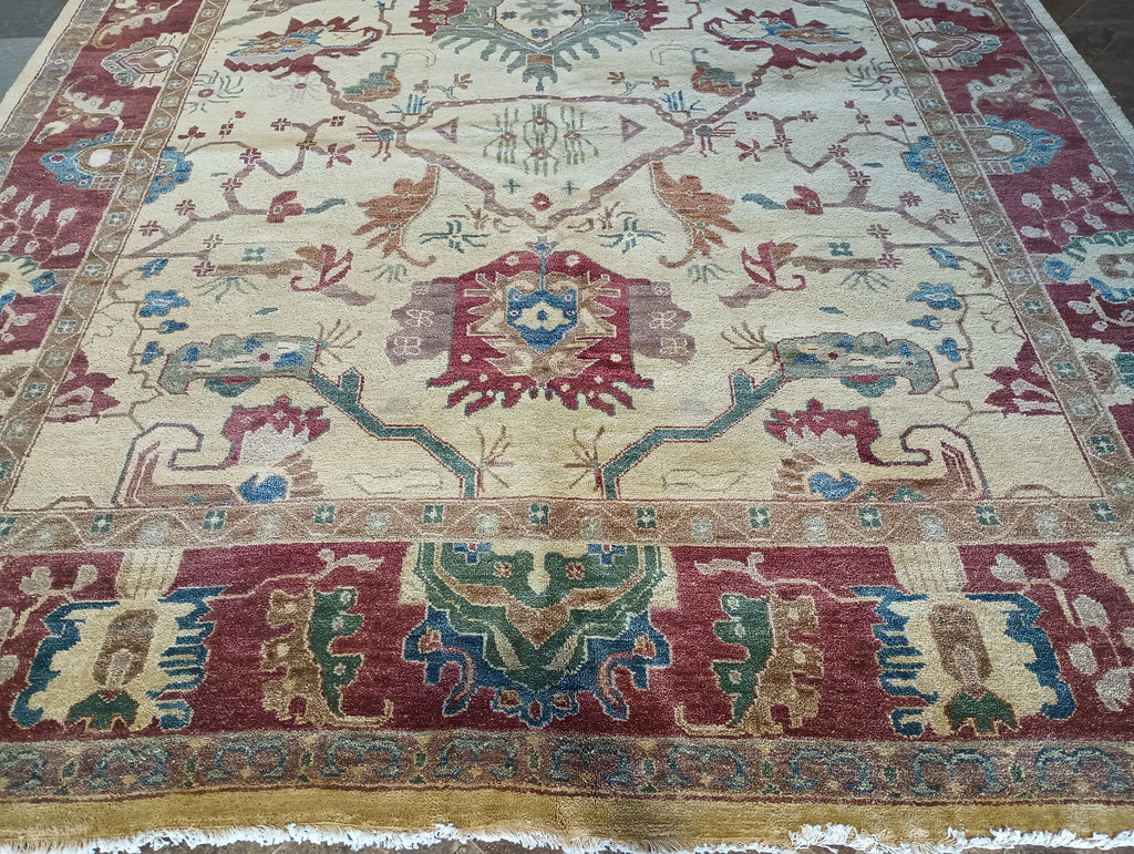 9.4 x 13.5 NEW OUSHAK RUG HANDMADE #F-5957