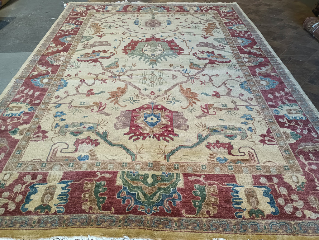 9.4 x 13.5 NEW OUSHAK RUG HANDMADE #F-5957
