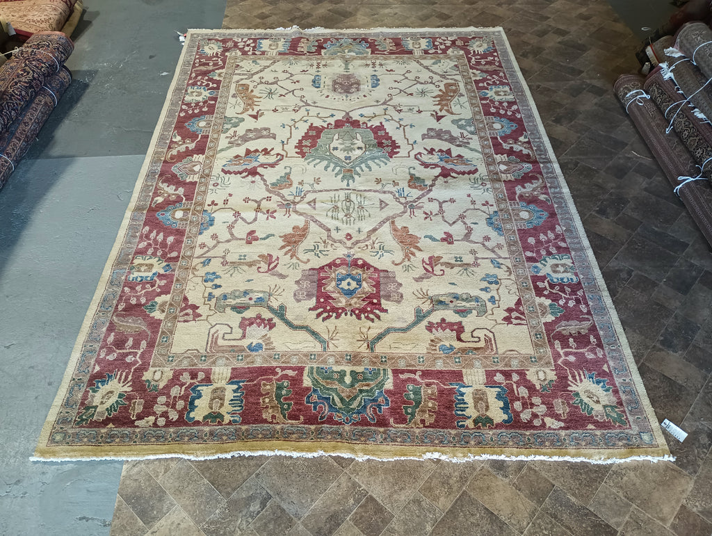 9.4 x 13.5 NEW OUSHAK RUG HANDMADE #F-5957
