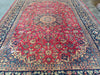 Load image into Gallery viewer, 9.5 x 13.2 Authentic Persian Najaf Esfehan Wool Rug Semi-Antique #F-6005