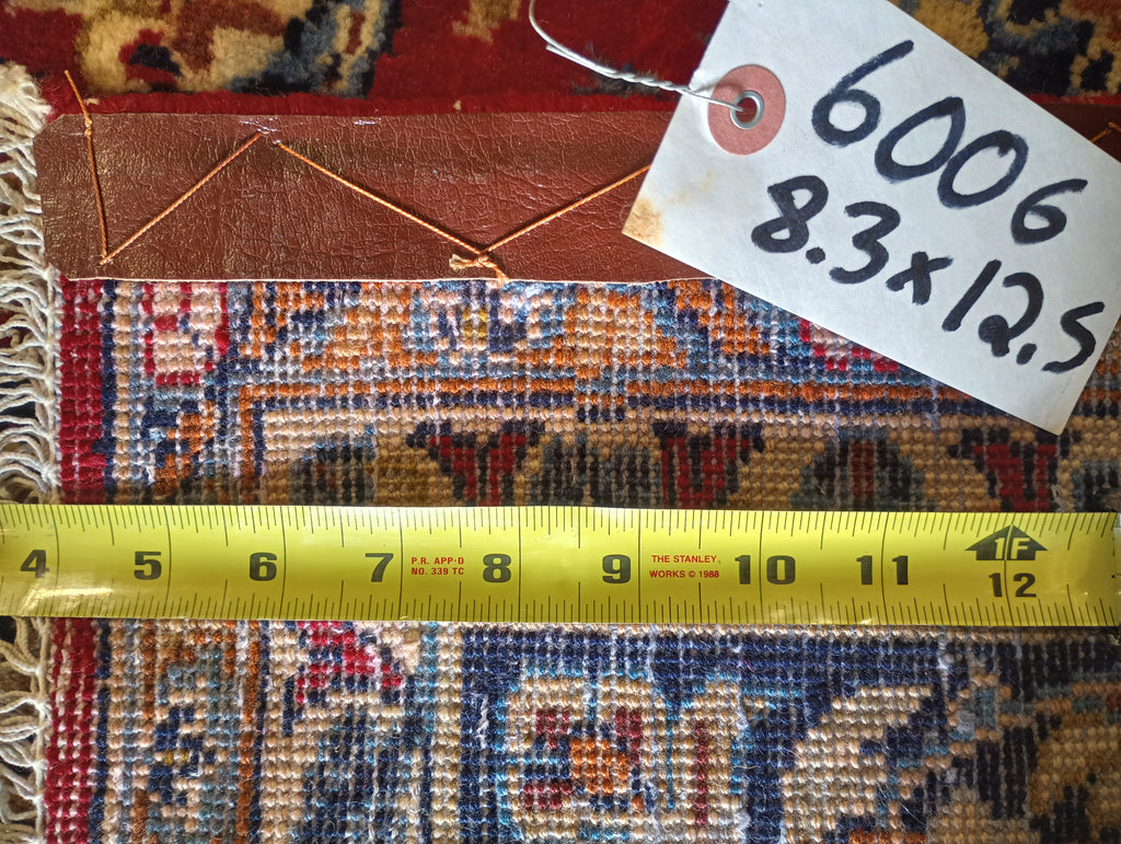 8.3 x 12.5 Authentic Persian Esfahan Najafabad Wool Rug - Pre-Owned #F-6006