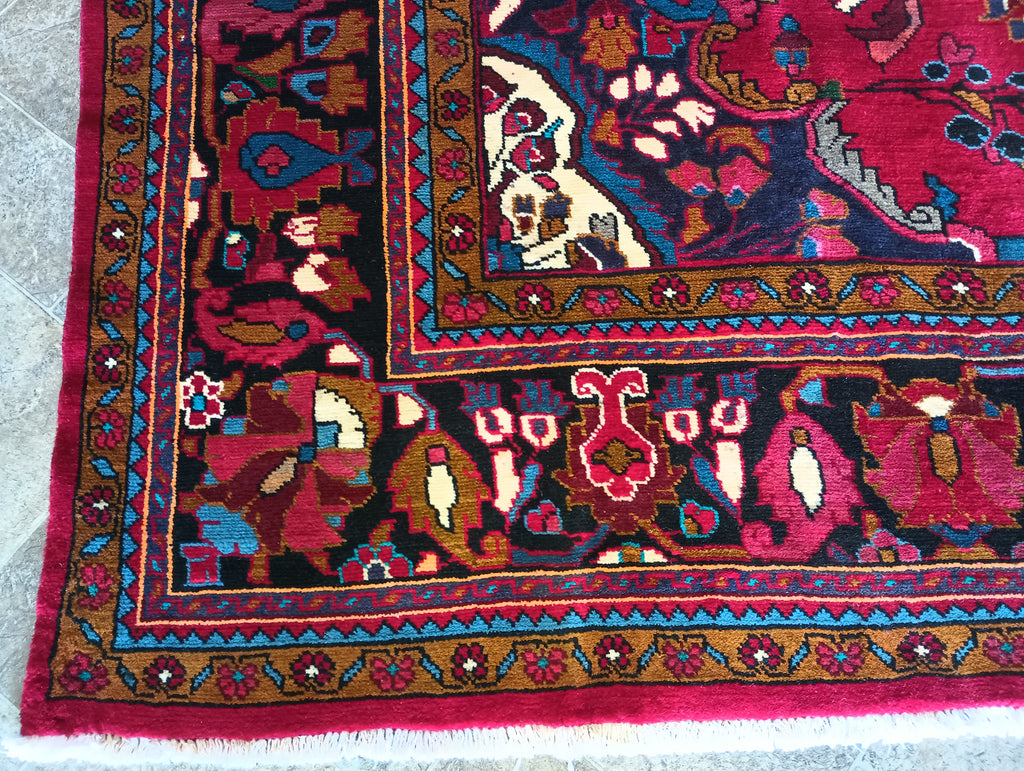 8.3 x 11.4 Authentic Persian Lilihan Rug Classical Beauty #F-6021
