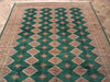 Load image into Gallery viewer, GREEN Jaldar Bokara Rug Quality Wool Handmade 8' x 11' #F-6038