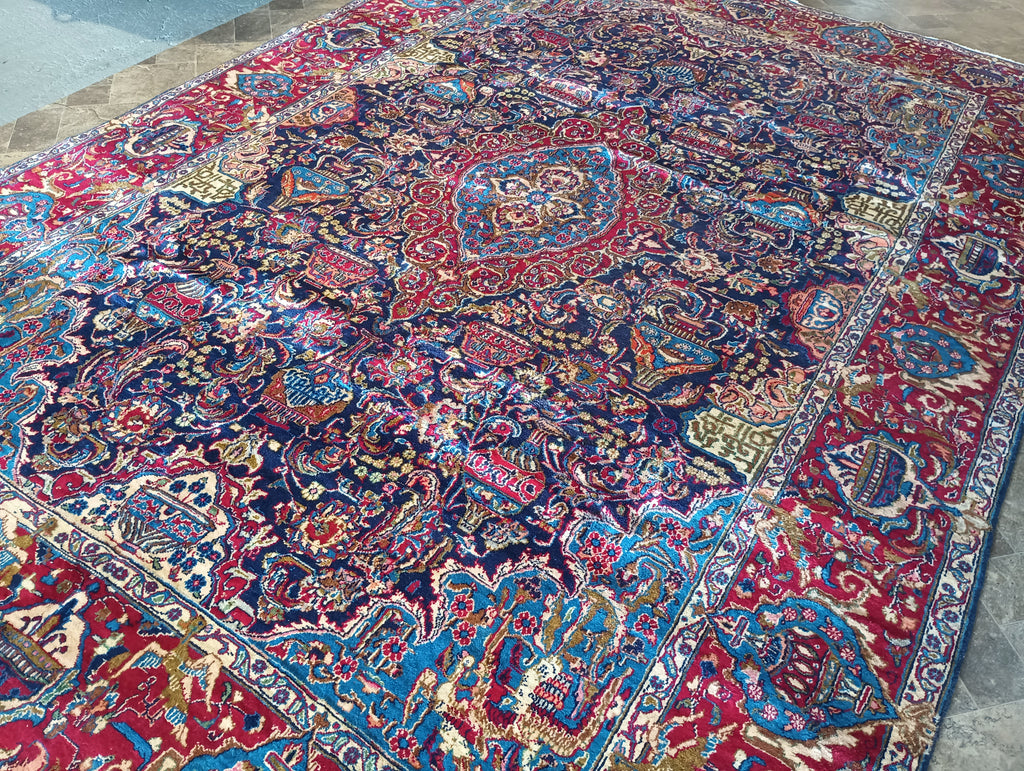 9.4 x 13.6 Exotic Persian Kashmar Rug #F-6041