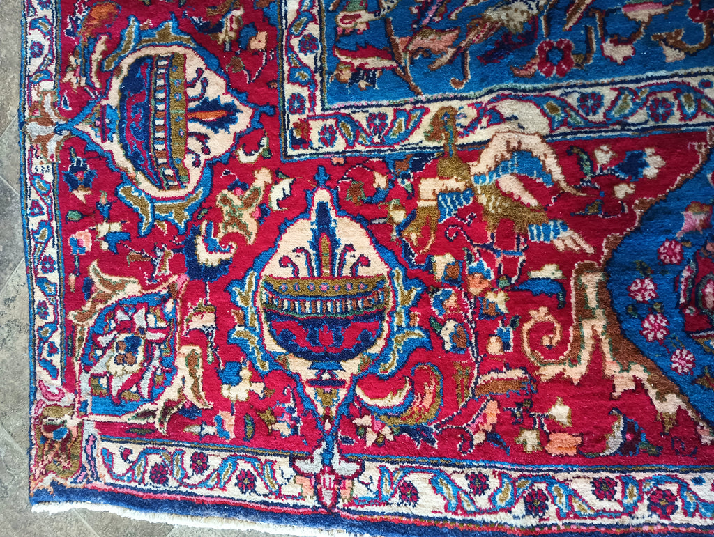 9.4 x 13.6 Exotic Persian Kashmar Rug #F-6041