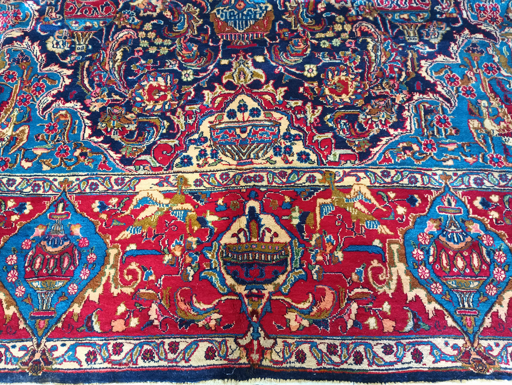 9.4 x 13.6 Exotic Persian Kashmar Rug #F-6041